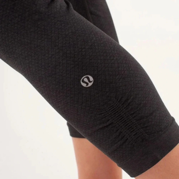 Lululemon Ebb and Flow Crop II in Deep Coal - Picture 4 of 12